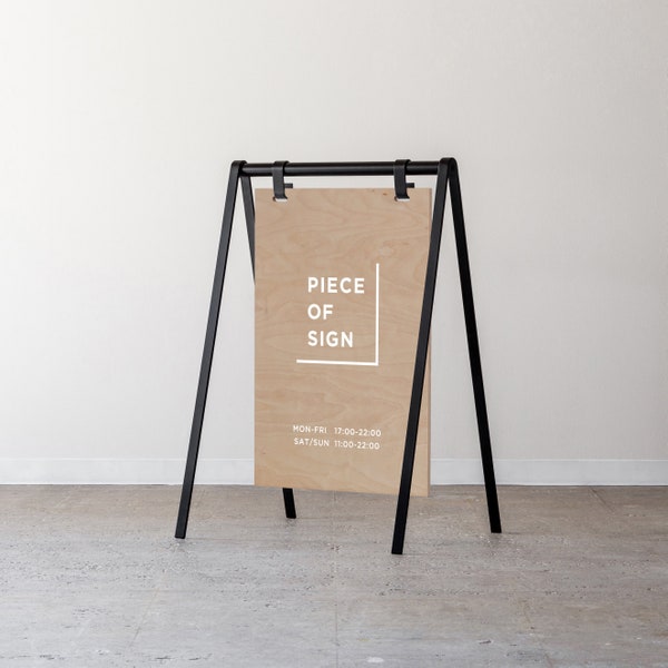 Custom A-Frame Sidewalk Sign - L-SIZE - Custom Sidewalk Sign, Pavement Sign,  Store front sign, Shop sign for small businesses