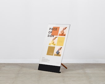 A2 Poster Stand Schild - Acrylaufsteller für Cafe, Restaurant, Büro