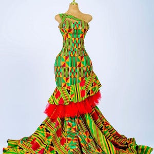 Ankara prom dress, Ankara fashion, African wears, women clothing, women fashion, Event dress, Native wears, traditional wedding dress