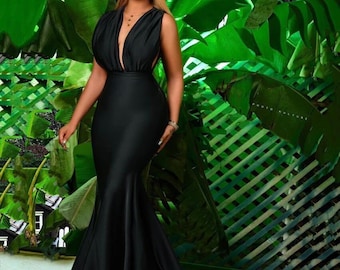 Evening dress, dinner wear, Party dress, women clothing, African fashion, African print, women clothing, African dress, African styles