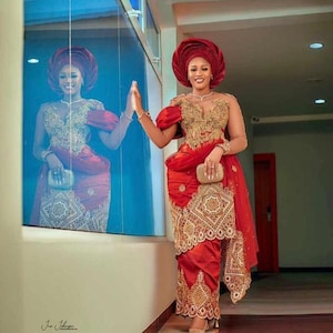 african traditional dresses with lace Lace Kaftan African Women Long Dress With Inner Dress Dashiki Robe Cocktail Gown