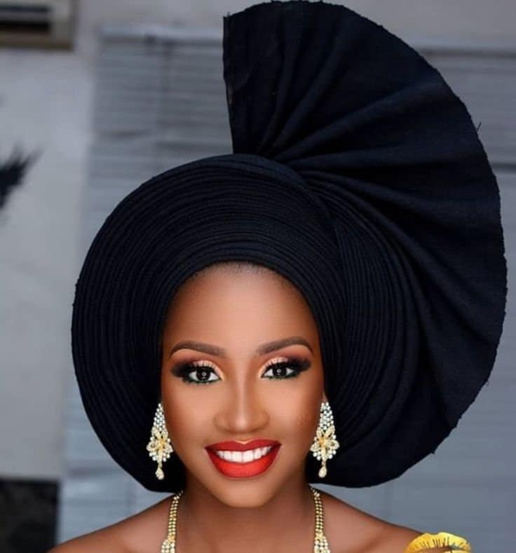 Wedding Guest Pre-tied Headgear, Elegant Auto Gele, African  display picture 2
