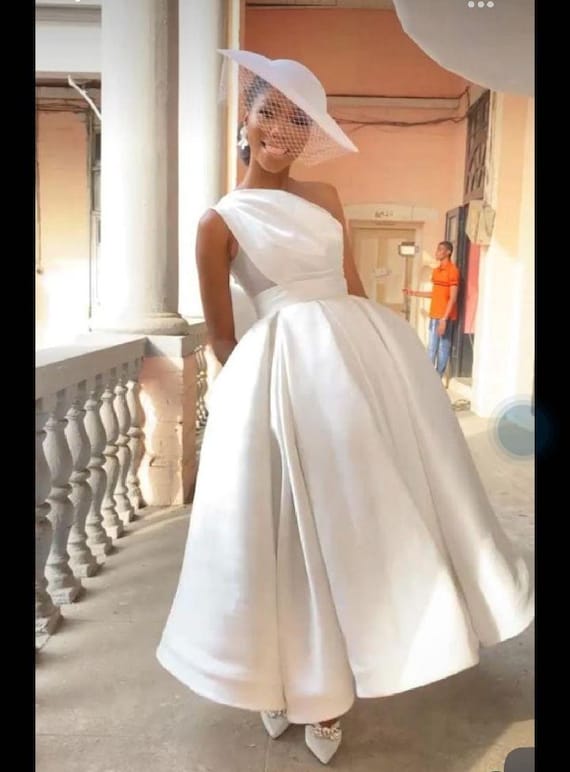 White Wedding Dress, Civil Wedding Dress, Brides Outfit, Women