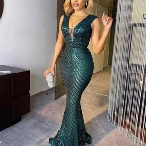 Evening dress, Elegant wears, women clothing, African fashion, African styles, Party dress, Wedding gown, Prom dress