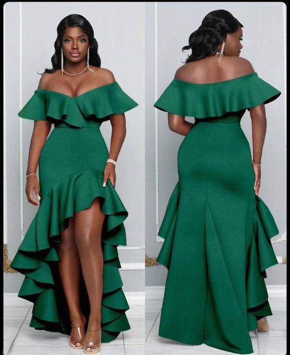 Sexy Off-The-Shoulder Print Long Evening Dress Sexy Off-The-Shoulder Print Long Evening Dress
