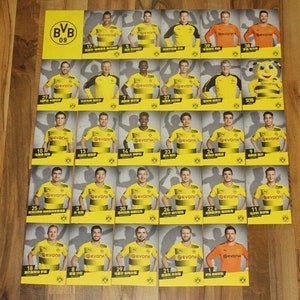 29 Autogrammkarten Borussia Dortmund BVB 2017/18 17/18 Asien Tour China DFB RAR