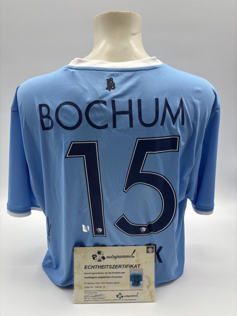 Vfl Bochum Jersey Felix Passlack Signed Bundesliga Mizuno COA 3XL