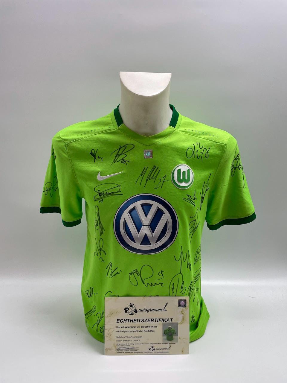 新品　長谷部　直筆サイン入り　ユニフォーム　VFL WOLFSBURG 13番 adidas ヴォルフスブルグ 10/11 ユニフォーム ホーム 半袖 #13