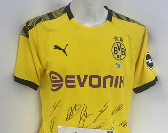 BVB jersey 2019/2020 team signed Borussia Dortmund COA Puma L