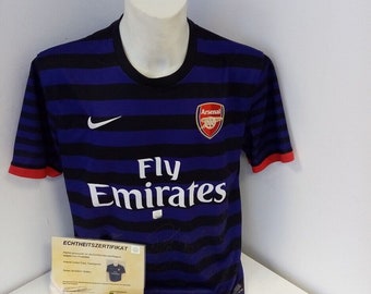 Arsenal London Jersey 2012/2013 Team Signed England Autograph Football Nike L