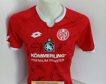 Mainz 05 jersey 15/16 team signed autograph Bundesliga football lottery 170-176