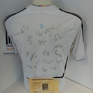 Germany jersey World Cup 2006 team signed autograph football DFB Adidas COA 176 image 1