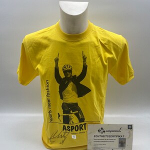 Shirt Andy Schleck signed Tour de France cycling new M