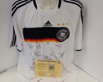 Deutschland Trikot EM 2008 Teamsigniert Euro Autogramm Fußball DFB Adidas XXL