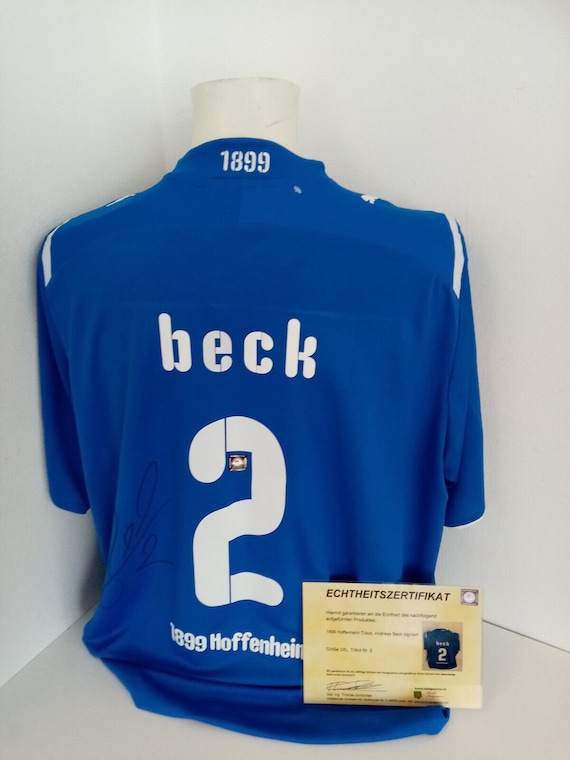 1899 Hoffenheim Trikot Andreas Beck signiert Bundesliga Fußball