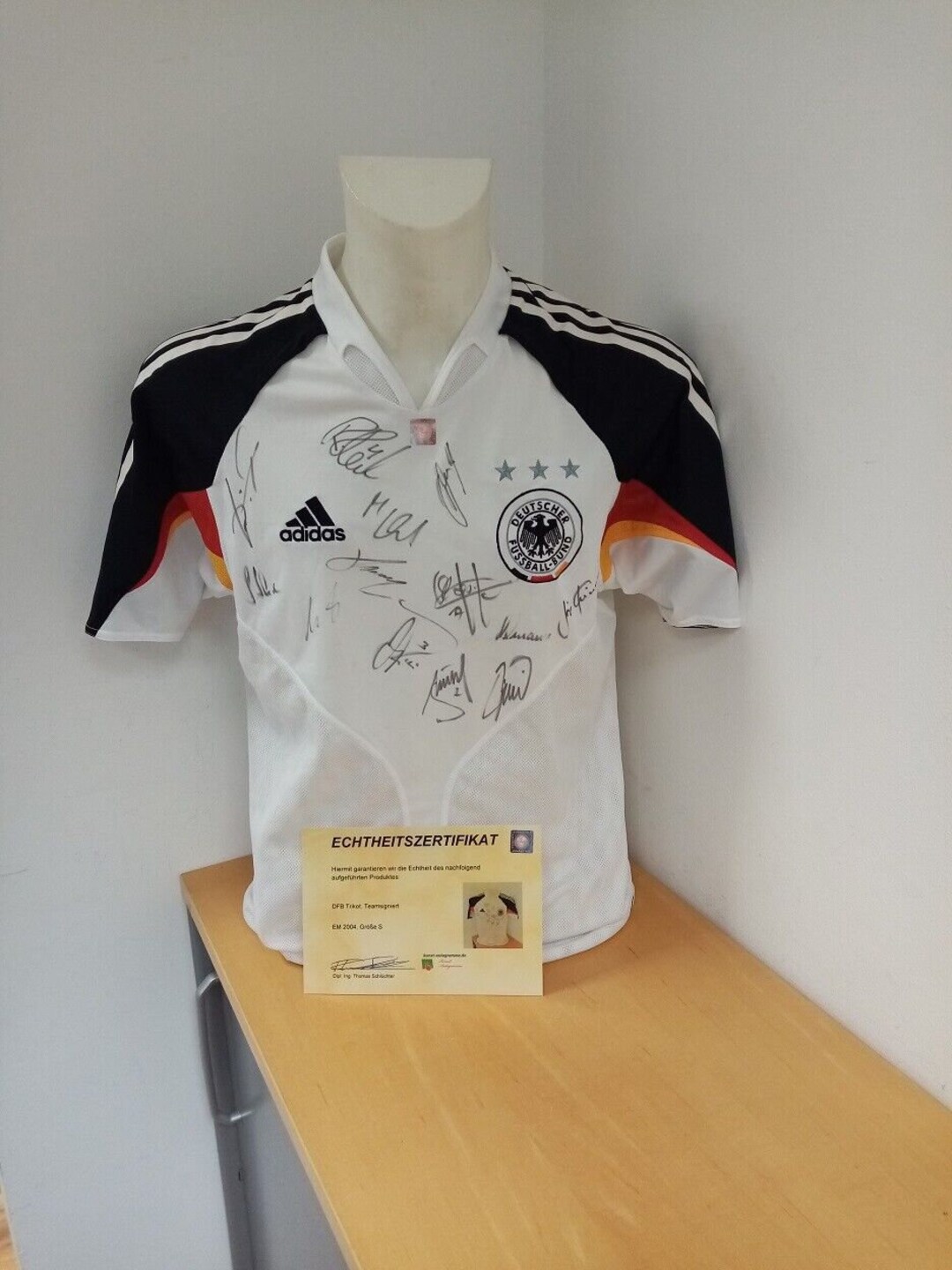 Deutschland Trikot EM 2004 Teamsigniert DFB Fußball Autogramm Adidas Euro COA S Etsy