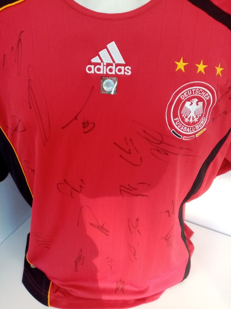 Germany jersey World Cup 2006 team signed autograph football DFB Adidas COA L image 2