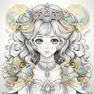 Print your own princess coloring book