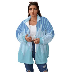 Giacca in pile Sherpa pastello con cerniera morbida, felpa con cappuccio unisex, giacca primaverile da donna, blu, comoda tendenza streetwear