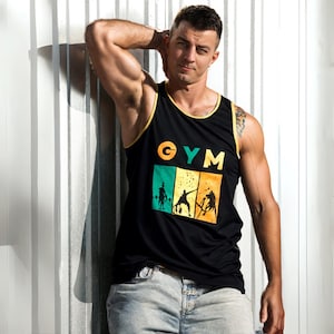 Bunt Gym Tank für Männer Workout Shirts Grafik Fitness Top Crossfit Tank Top Inspirierend Muskel T-Shirt Workout Shirt Männer Geschenk