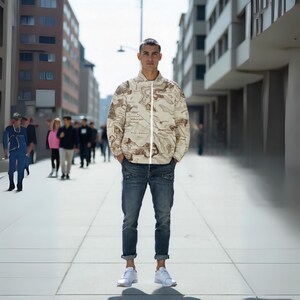 Blouson aviateur carte vintage pour hommes voyage Streetwear coupe-vent survêtement fait main explorateur respectueux de l'environnement cadeau mode