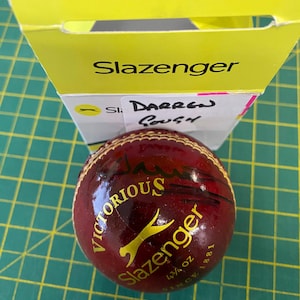 Cricket Darren Gough personally signed cricket ball
