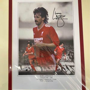 Liverpool Legend Mark Lawrenson personally signed limited edition print