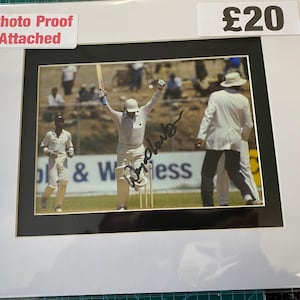 Cricket England Wayne Larkins personally signed photograph