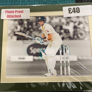 Cricket Australia Steve Smith personally signed  photograph
