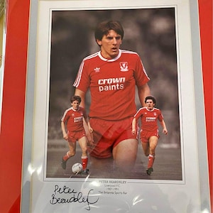 Liverpool Legend Peter Beardsley personally signed limited edition print