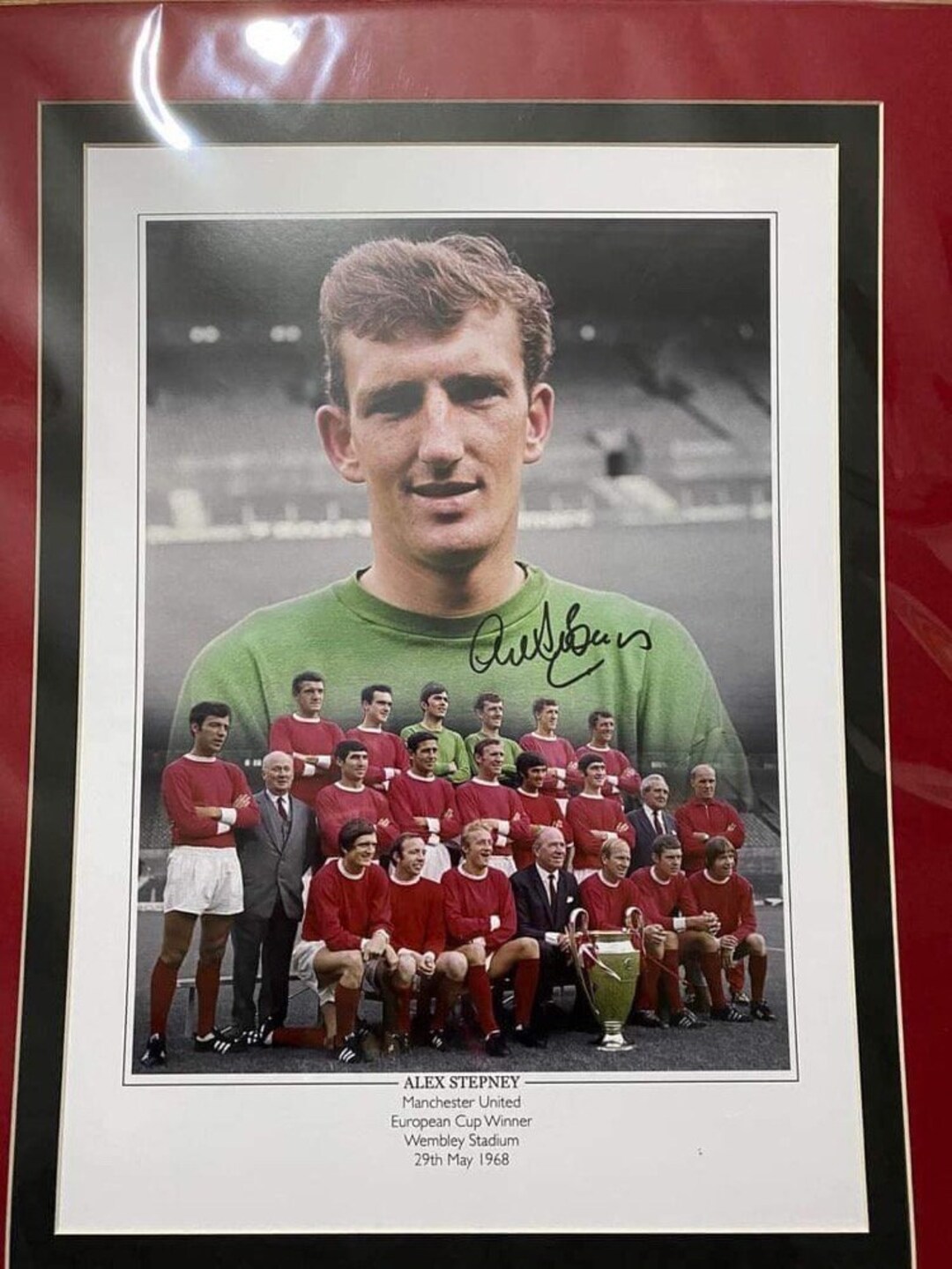 Manchester United Alex Stepney Legend Personally Signed Limited Edition ...
