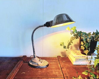 Lámpara de escritorio Erpé vintage – Art Déco e industrial – años 20/30