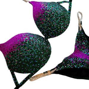 Competition bikini suit Stage posing wellness bikini Fitness bikini Fitness model Bodybuilding suit Figure bikini