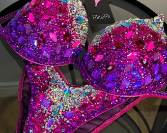 Custom bikini suit Fitness bikini Npc bikini Ifbb posing suit Crystal bikini Competition bikini Wellness suit Luxury bikini