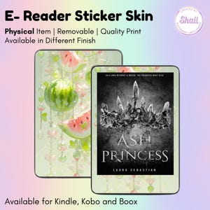 Watermelon E-reader Skin Sticker | Kindle Skin, Kobo Skin, Boox Skin | Created by Shaii