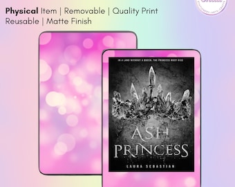 Adhesivo decorativo rosa con efecto bokeh para lectores electrónicos / Funda para Kindle, funda para Kobo, funda para Xteink, funda para Boox / Creado por Shaii