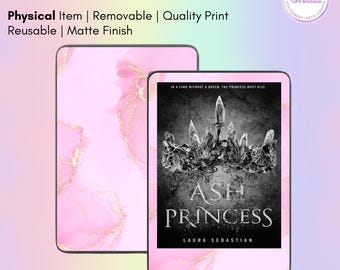 Adhesivo para lector electrónico de mármol rosa claro / Adhesivo para Kindle, Kobo, Xteink, Boox / Creado por Shaii