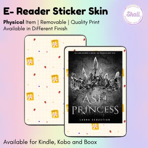 Strawberries and Cereals E-reader Skin Sticker | Kindle Skin, Kobo Skin, Boox Skin | Created by Shaii