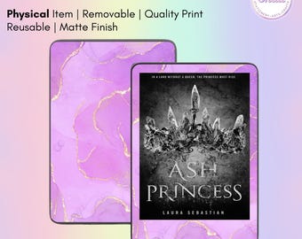 Adhesivo para lector electrónico con diseño de mármol rosa / Adhesivo para Kindle, Kobo, Xteink y Boox / Creado por Shaii