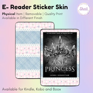 Denim and Lace E-reader Skin Sticker | Kindle Skin, Kobo Skin, Boox Skin | Created by Shaii