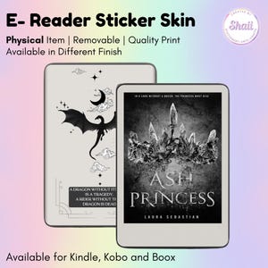 Fourth Wing Quote Minimalist Simple E-reader Skin Sticker | Kindle Skin, Kobo Skin, Boox Skin | Created by Shaii