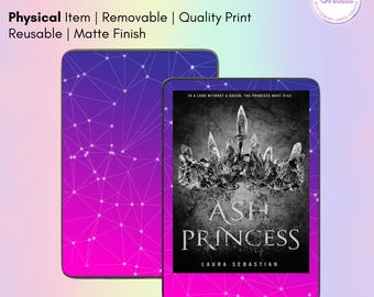 Adhesivo decorativo para lector electrónico con diseño de puntos fucsia degradado / Funda para Kindle, funda para Kobo, funda para Xteink, funda para Boox / Creado por Shaii
