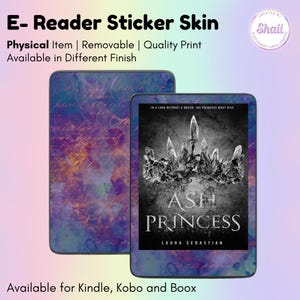 Purple Vintage E-reader Skin Sticker | Kindle Skin, Kobo Skin, Boox Skin | Created by Shaii