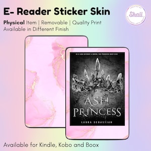 Light Pink Marble E-reader Skin Sticker | Kindle Skin, Kobo Skin, Boox Skin | Created by Shaii