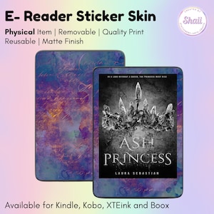 Lila Vintage E-läsare Skin Sticker | Kindle Skin, Kobo Skin, Xteink Skin, Boox Skin | Skapad av Shaii