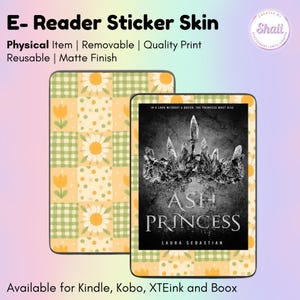 Granny Square E-reader Skin Sticker | Kindle, Kobo, XTEink, Boox Vinyl Decal