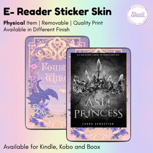 Fourth wing Inspired E-reader Skin Sticker | Kindle Skin, Kobo Skin, Boox Skin | Created by Shaii