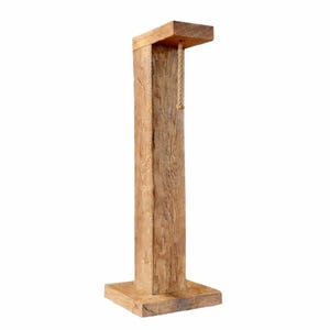 Farol/candelabro DIY, roble de aspecto vintage, lámpara decorativa, madera recuperada rústica, lámpara de pie con viga de roble, roble silvestre de estilo campestre