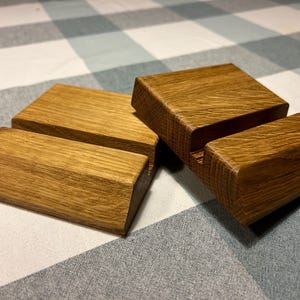 Mobile phone holder, IPad holder, oak, holder for mobile phone, tablet, smartphone, IPhone, etc. various sizes