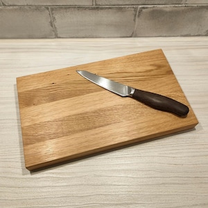 Schneidebrett Eiche 34x20x3cm / Küchenbrett Vorlegebrett Frühstücksbrett, Servierbrett Eichenbrett Holzbrett